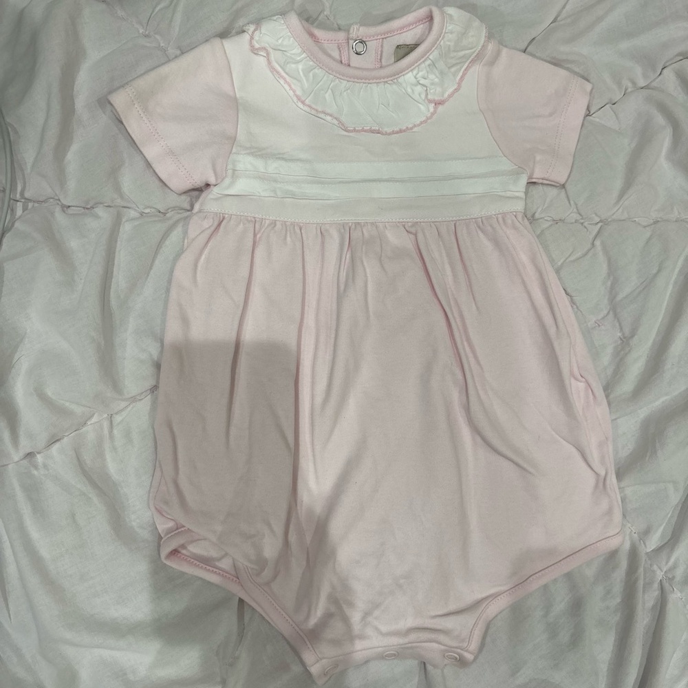Pink and White Kids One Piece Bodysuit